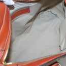 BURBERRY Nova Check Hand Bag PVC 2WAY Beige Gold Auth MX482-11