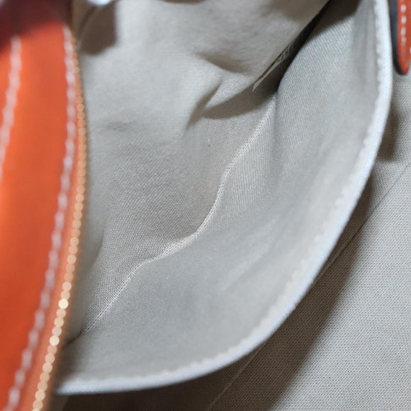 BURBERRY Nova Check Hand Bag PVC 2WAY Beige Gold Auth MX482