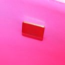 CHANEL Matelasse 25 Chain Shoulder Bag Tweed Pink Gold CC Auth MX484SM-23