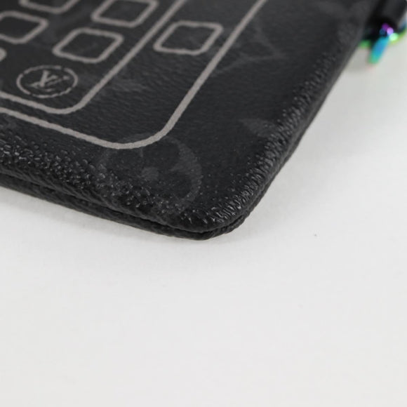 LOUIS VUITTON Monogram Eclipse Fragment iPhone Case M64433 LV Auth MX502AM