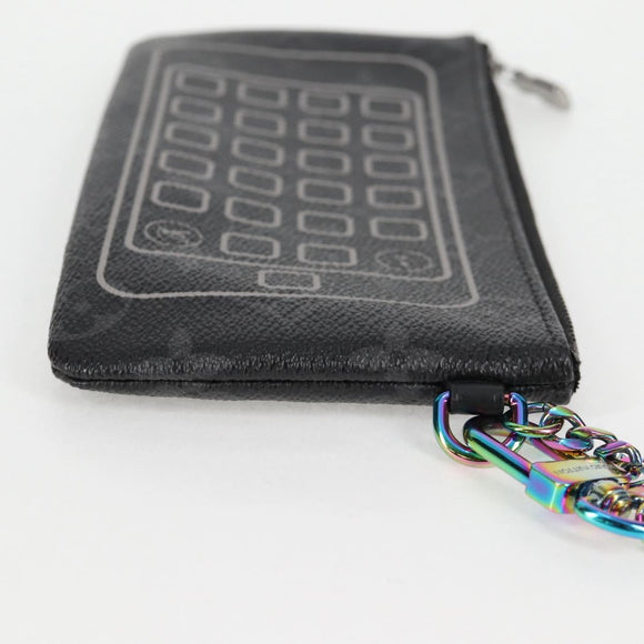 LOUIS VUITTON Monogram Eclipse Fragment iPhone Case M64433 LV Auth MX502SAM