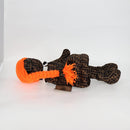 FENDI Zucca Canvas Stuffed 15/50 Black Brown Auth MX505M-3