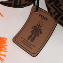 FENDI Zucca Canvas Stuffed 15/50 Black Brown Auth MX505M-8