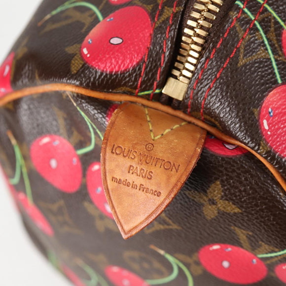 LOUIS VUITTON Monogram Cherry Keepall 45 Boston Bag M95011 LV Auth MX506A