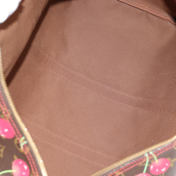 LOUIS VUITTON Monogram Cherry Keepall 45 Boston Bag M95011 LV Auth MX506A