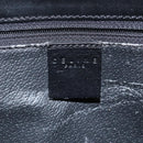 CELINE Macadam Canvas Shoulder Bag PVC Leather Black Gold Auth MY004-18