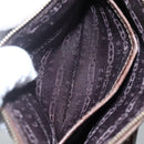 CELINE Shoulder Bag Leather Brown Auth MY023-20