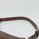 CELINE Shoulder Bag Leather Brown Auth MY023-8