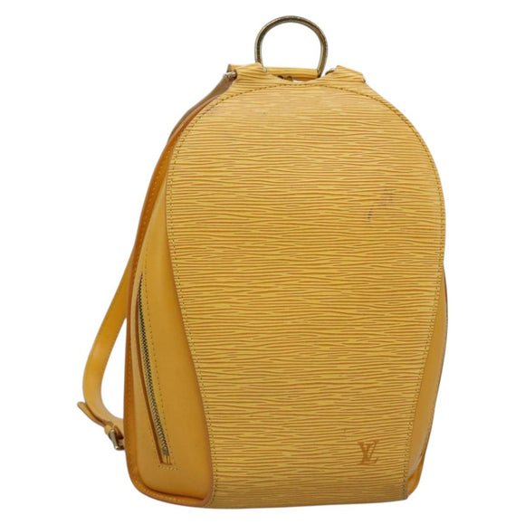 LOUIS VUITTON Epi Mabillon Backpack Yellow M52239 LV Auth MY025