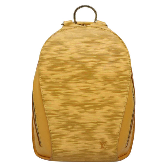 LOUIS VUITTON Epi Mabillon Backpack Yellow M52239 LV Auth MY025