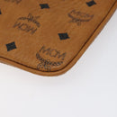 MCM Vicetos Logogram Accessory Pouch PVC Brown Auth MY027-15