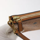 MCM Vicetos Logogram Accessory Pouch PVC Brown Auth MY027-11