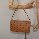 MCM Vicetos Logogram Accessory Pouch PVC Brown Auth MY027-19
