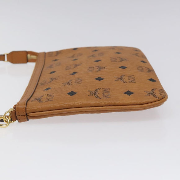 MCM Vicetos Logogram Accessory Pouch PVC Brown Auth MY027