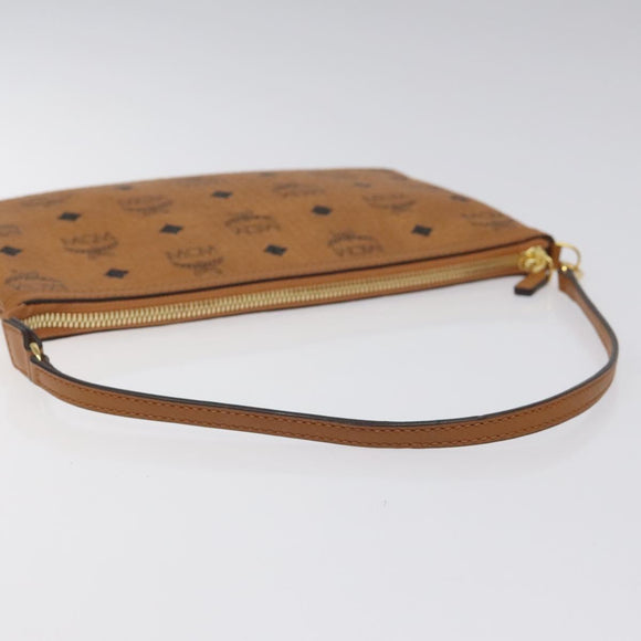 MCM Vicetos Logogram Accessory Pouch PVC Brown Auth MY027