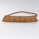 MCM Vicetos Logogram Accessory Pouch PVC Brown Auth MY027-5