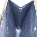 Christian Dior Trotter Canvas Clutch Bag Navy Gold Auth MY031-11