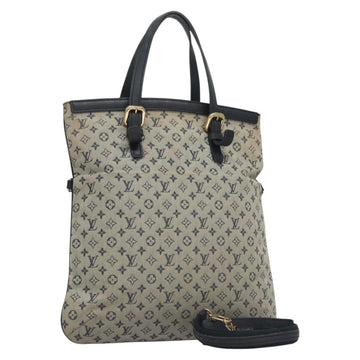 LOUIS VUITTON Monogram Mini Françoise Tote Bag 2way Blue M92208 LV Auth MY037