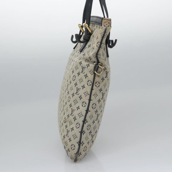 LOUIS VUITTON Monogram Mini Françoise Tote Bag 2way Blue M92208 LV Auth MY037
