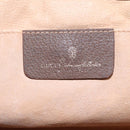 GUCCI GG Supreme Web Sherry Line Clutch Bag PVC Beige Red 156 01 033 Auth MY044-9