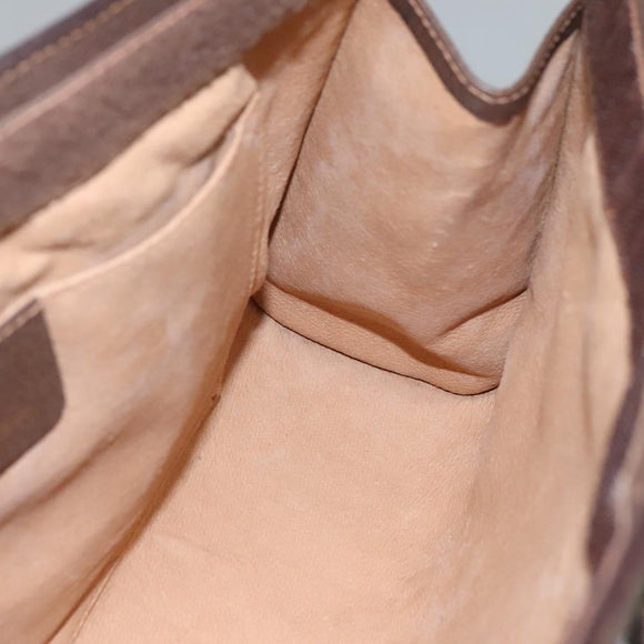 GUCCI GG Supreme Web Sherry Line Clutch Bag PVC Beige Red 156 01 033 Auth MY044