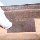 GUCCI GG Supreme Web Sherry Line Clutch Bag PVC Beige Red 156 01 033 Auth MY044-12