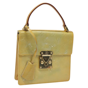 LOUIS VUITTON Monogram Vernis Spring Street Hand Bag Gris M91029 LV Auth MY048