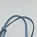 GUCCI Tote Bag Leather Blue Gold 354397 Auth MY051V-14