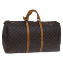 LOUIS VUITTON Monogram Keepall 60 Boston Bag M41422 LV Auth MY055-1