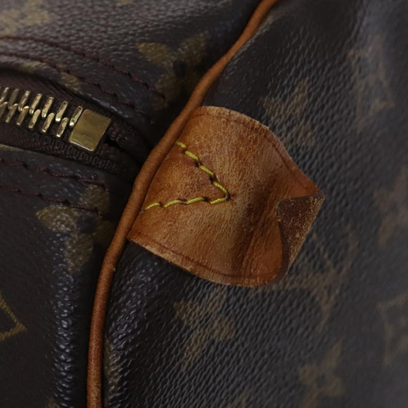 LOUIS VUITTON Monogram Keepall 60 Boston Bag M41422 LV Auth MY055