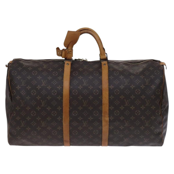 LOUIS VUITTON Monogram Keepall 60 Boston Bag M41422 LV Auth MY055