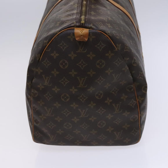 LOUIS VUITTON Monogram Keepall 60 Boston Bag M41422 LV Auth MY055
