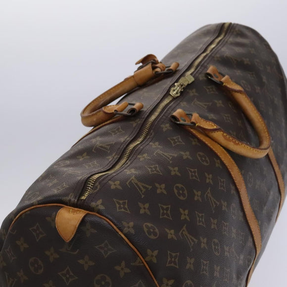 LOUIS VUITTON Monogram Keepall 60 Boston Bag M41422 LV Auth MY055