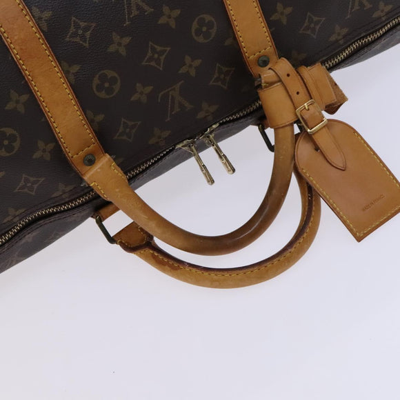 LOUIS VUITTON Monogram Keepall 60 Boston Bag M41422 LV Auth MY055