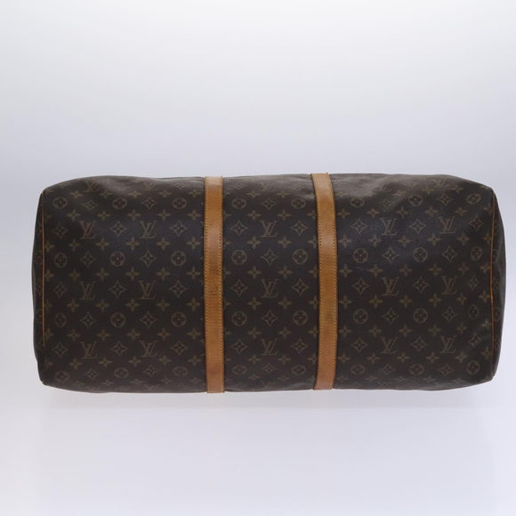 LOUIS VUITTON Monogram Keepall 60 Boston Bag M41422 LV Auth MY055