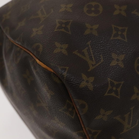 LOUIS VUITTON Monogram Keepall 55 Boston Bag M41424 LV Auth MY056