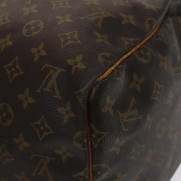 LOUIS VUITTON Monogram Keepall 55 Boston Bag M41424 LV Auth MY056