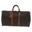 LOUIS VUITTON Monogram Keepall 55 Boston Bag M41424 LV Auth MY056-13