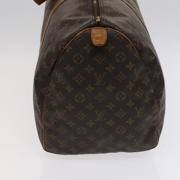 LOUIS VUITTON Monogram Keepall 55 Boston Bag M41424 LV Auth MY056