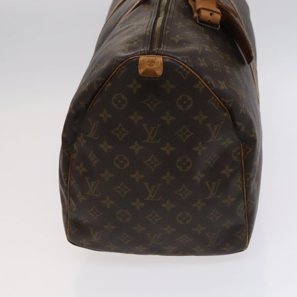 LOUIS VUITTON Monogram Keepall 55 Boston Bag M41424 LV Auth MY056