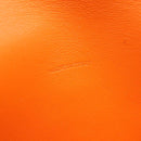 CELINE Triangle Shoulder Bag Leather Orange Auth MY058M-19
