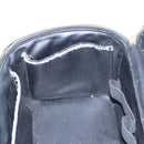 CHANEL Vanity Pouch Patent leather 2way Black Gold CC Auth MY059-21