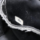 CHANEL Vanity Hand Bag Patent leather 2way Black Gold CC Auth MY059-31