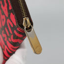 LOUIS VUITTON Monogram Graffiti Zippy Wallet Pink M93710 LV Auth MY064V-8