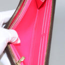 LOUIS VUITTON Monogram Graffiti Zippy Wallet Pink M93710 LV Auth MY064V-22