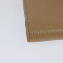 GUCCI Wallet Leather Outlet Beige Gold 615525 Auth MY069V-16