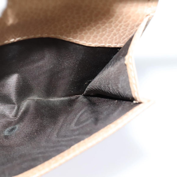 GUCCI Wallet Leather Outlet Beige Gold 615525 Auth MY069V