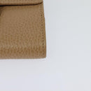 GUCCI Wallet Leather Outlet Beige Gold 615525 Auth MY069V-15