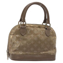 LOUIS VUITTON Monogram Satin Little Alma Hand Bag Gray M92147 LV Auth MY080-1