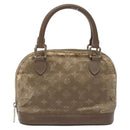 LOUIS VUITTON Monogram Satin Little Alma Hand Bag Gray M92147 LV Auth MY080-2